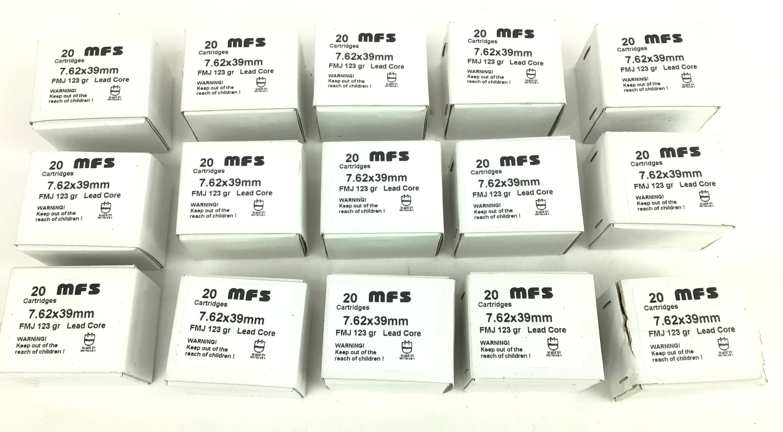 Mog分 MFS 7.62x39mm FMJ Ammunition