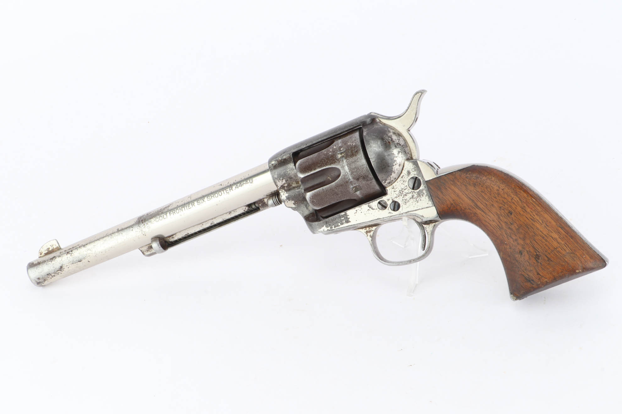 Factory-Nickeled Colt Frontier Six Shooter - With Factory Letter