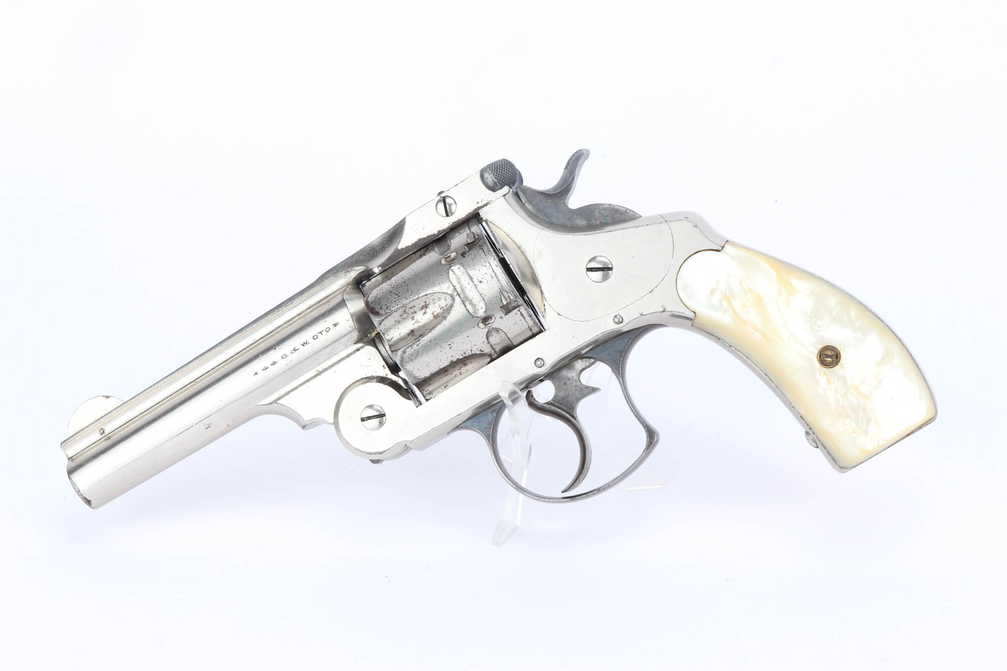 SOLD - Nickeled Smith & Wesson 1st Model DA Top Break Revolver