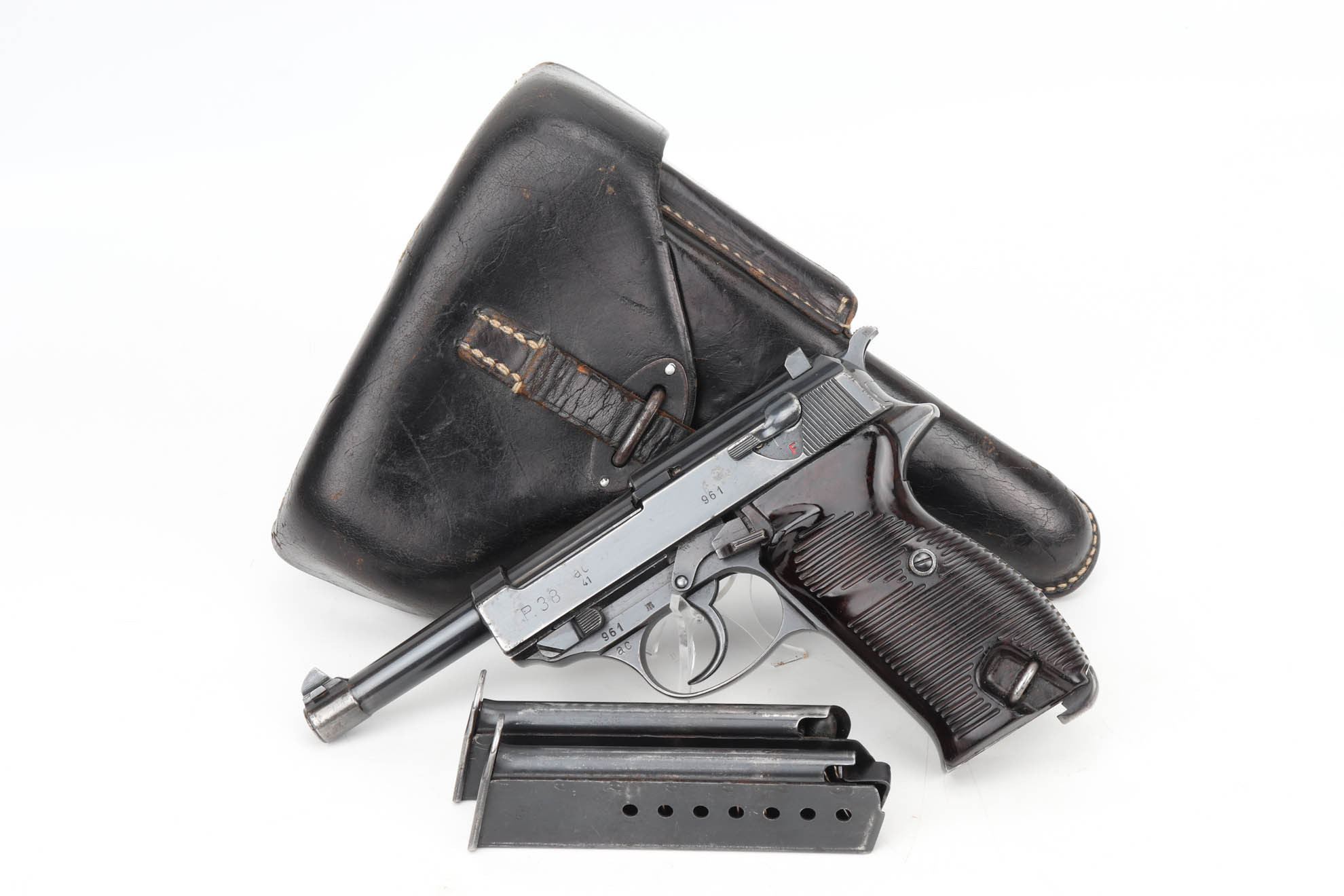 SOLD - Very Early, First Variation AC 41 Walther P.38 Rig