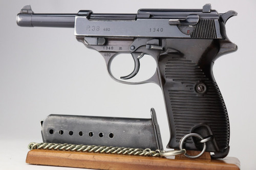 Rare 480 Code Walther P.38 - Lanyard and Matching Mag - 1