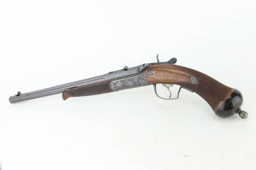 Scarce, Engraved Felix Arnd Berlin Sidelock Target Pistol - Antique