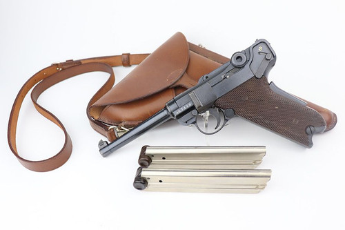 Scarce, Minty Swiss Bern M1929 Luger Rig - 1