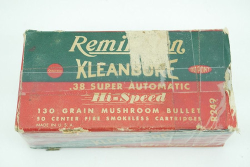 Vintage Remington Kleanbore .38 Super Automatic Ammo