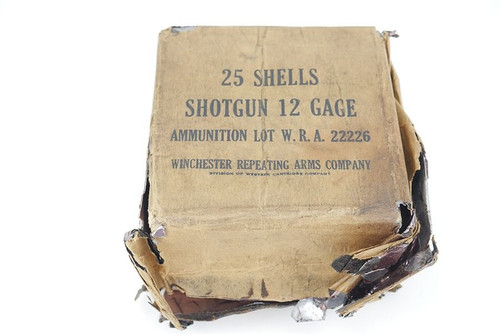 Winchester 12 Gauge Paper 00 Buck Ammo Boxes – 10 Round Replica (WWII Style)
