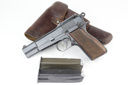 Excellent Nazi Hi Power Rig - Early Tangent Sight - 1