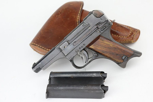 Excellent Late-War Nambu Type 94 Rig - Matching Magazine - 1