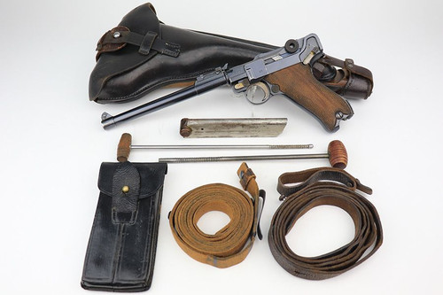1917 DWM Artillery Luger Grouping - Matching Stock - 1