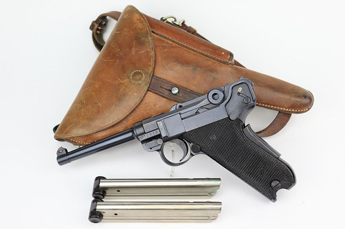 Scarce, Minty Swiss Bern M1929 Luger Rig - 1