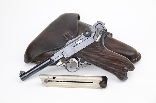 Scarce, Early 1910 DWM Luger Rig - Unit Marked - 1