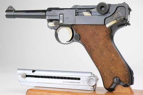 Rare DWM Double Date Police Luger - Matching Magazine - 1