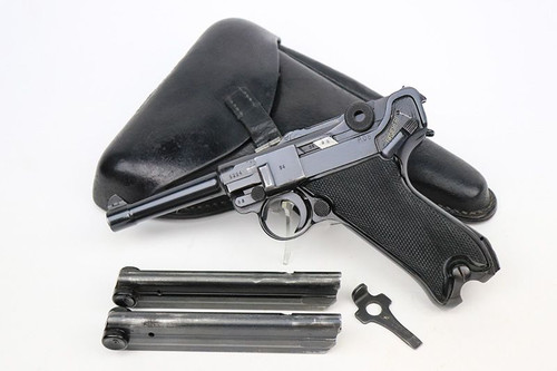Beautiful 1941 "Black Widow" Mauser Luger Rig - 1