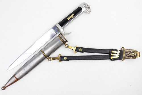 Italian Officer MVSN Dagger with Hanger - 1
