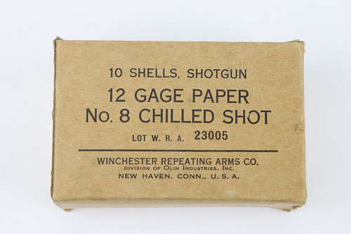 Winchester 12 Gauge Paper No. 8 Chilled Shot Ammo - 1