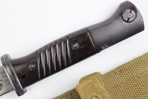 1939 K98 Bayonet with Canvas Frog, Unknown Scabbard - 2