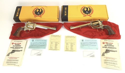 Consecutive Numbered Ruger Super Blackhawk Gold Engraved - 1