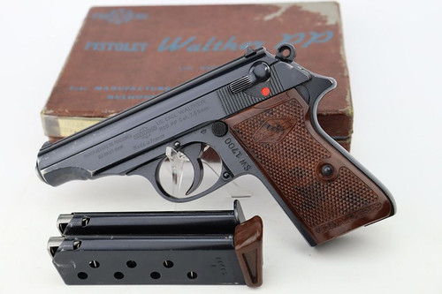 Excellent Austrian Police Manurhin PP - Two Matching Magazines - 1