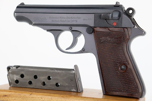 Beautiful Commercial Walther PP - Rare Red Grips - 1