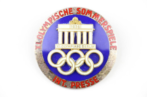 1936 Olympics International Press Badge - 1