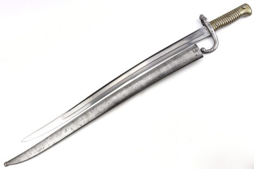 1868 Chassepot Bayonet W/ Matching Scabbard - 1