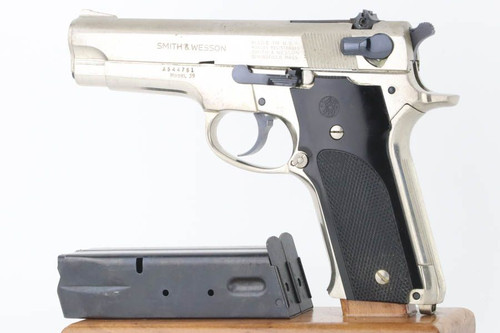 SOLD -Boxed, Nickel Smith & Wesson Model 59
