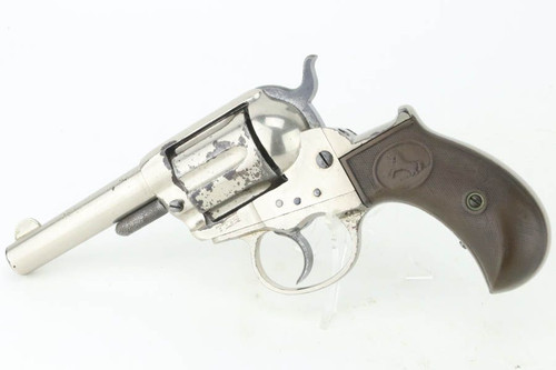 Factory-Nickel 1881 Colt M1877 Thunderer Revolver - .41 - 1