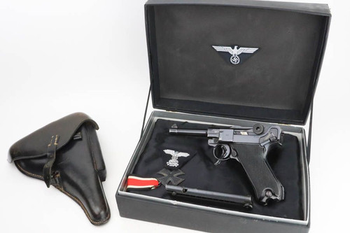 Excellent 1941 "Black Widow" Mauser Luger Rig - BYF 41 - 1