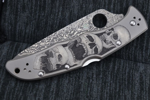 Custom Hand Engraved Spyderco Endura 4 - 1