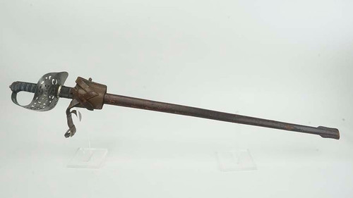 Etched British P1897 Sword - Queen Victoria Cypher - 1