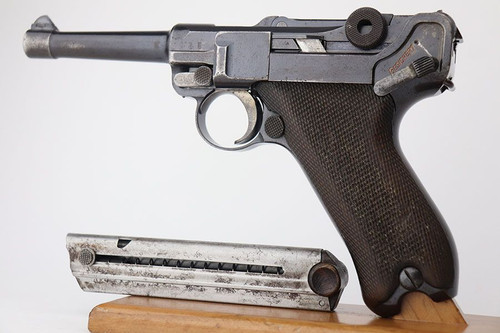 Rare 1908 First Issue Military DWM Luger - Machine Gun Unit - 1