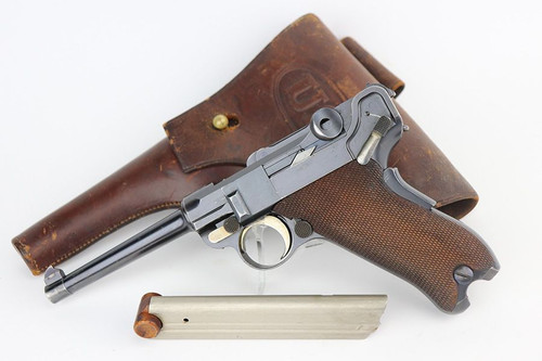 Rare 1900 DWM Army Test Luger Rig - 1
