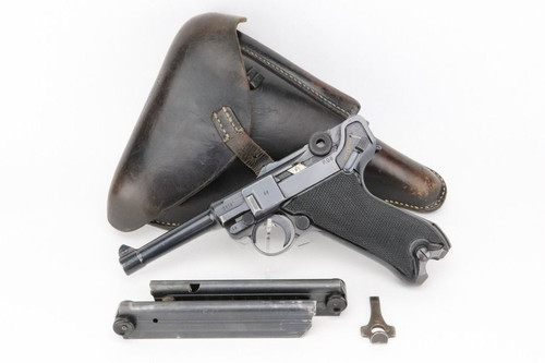 Excellent 1941 "Black Widow" Mauser Luger Rig - BYF 41 - 1