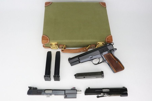 Excellent 1982 Browning Hi Power w/ Extra Slides & Barrels - 1