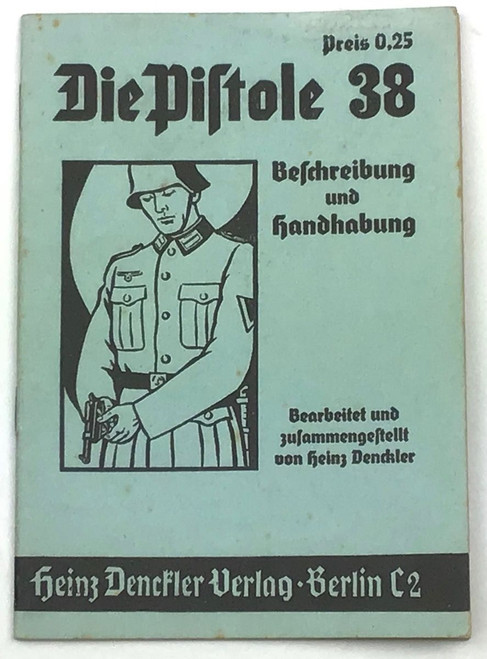 WWII Original German Die Pistole 38 (P.38) Manual 9mm Nazi pistol part - 1