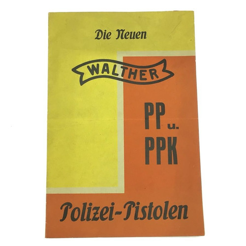 Scarce - First Series Walther PP/PPK Police Pistol Manual - 1