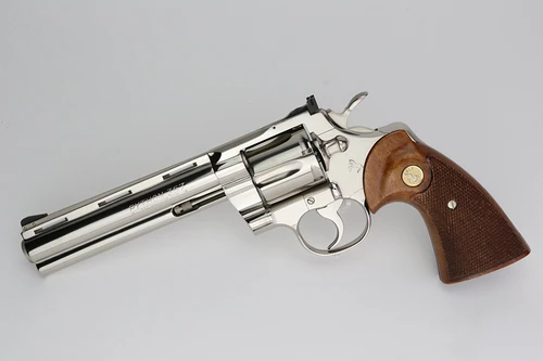 ANIB 6" Colt Python Revolver - Factory Nickel - photo 2 of 18