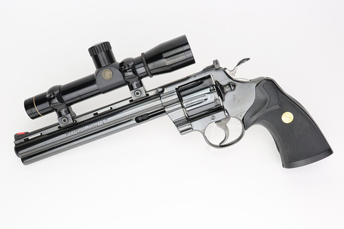 SOLD - Scoped 8" Colt Python Hunter Revolver - .357 Magnum