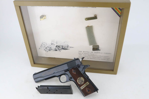 Mint, Cased Colt WWI Commemorative Chateau-Thierry 1911 - photo 1 of 16
