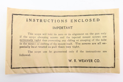 Mint, Boxed, WW2 Weaver M73B1 Rifle Scope - photo 2 of 14