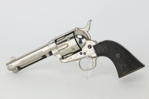 SOLD - Exceptional, Factory-Nickel Colt Frontier Six Shooter - With Factory Letter SOLD - Exceptional, Factory-Nickel Colt Frontier Six Shooter - With Factory Letter