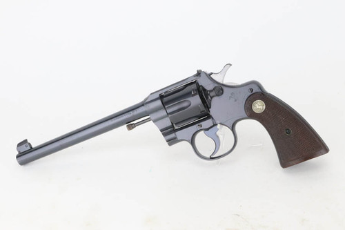 1950 Colt Officers Model Target .38 revolver - left side