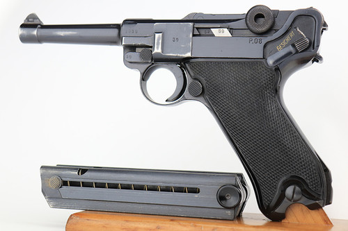 Excellent 1941 Black Widow Mauser Luger Rig - With Capture Paper - photo 2 of 29
