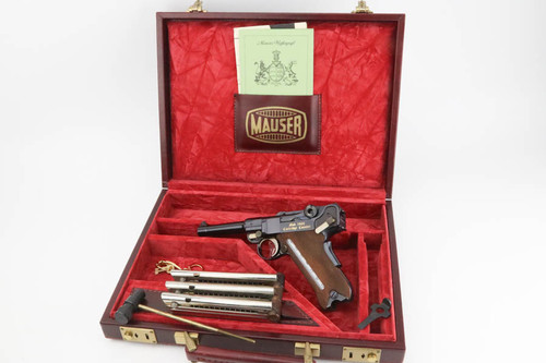 SOLD - Cased Commemorative Mauser Luger - 1902 Cartridge Counter