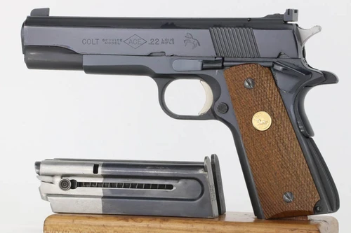 Colt Service Model ACE 1911 .22 pistol with box - left side with magazines