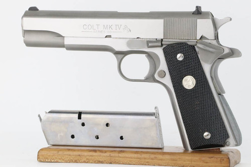 Stainless 1989 Colt Government Model - MK IV Series 80 - photo 1 of 13