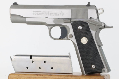 Stainless Colt Commander Series 80 - .45 ACP