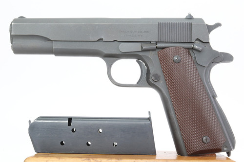 SOLD - Beautiful, First-Variation Ithaca 1911A1 - Early Dulite Finish