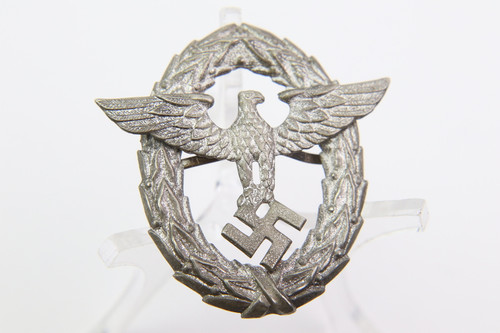 WW2 German 1st Pattern Police Visor Badge - photo 1 of 4