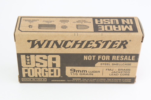SOLD - Winchester USA Forged 9mm Luger 115gr - 16 Boxes/800 Rounds