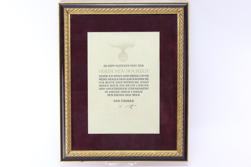 Adolf Hitler 50th Anniversary Celebration Message